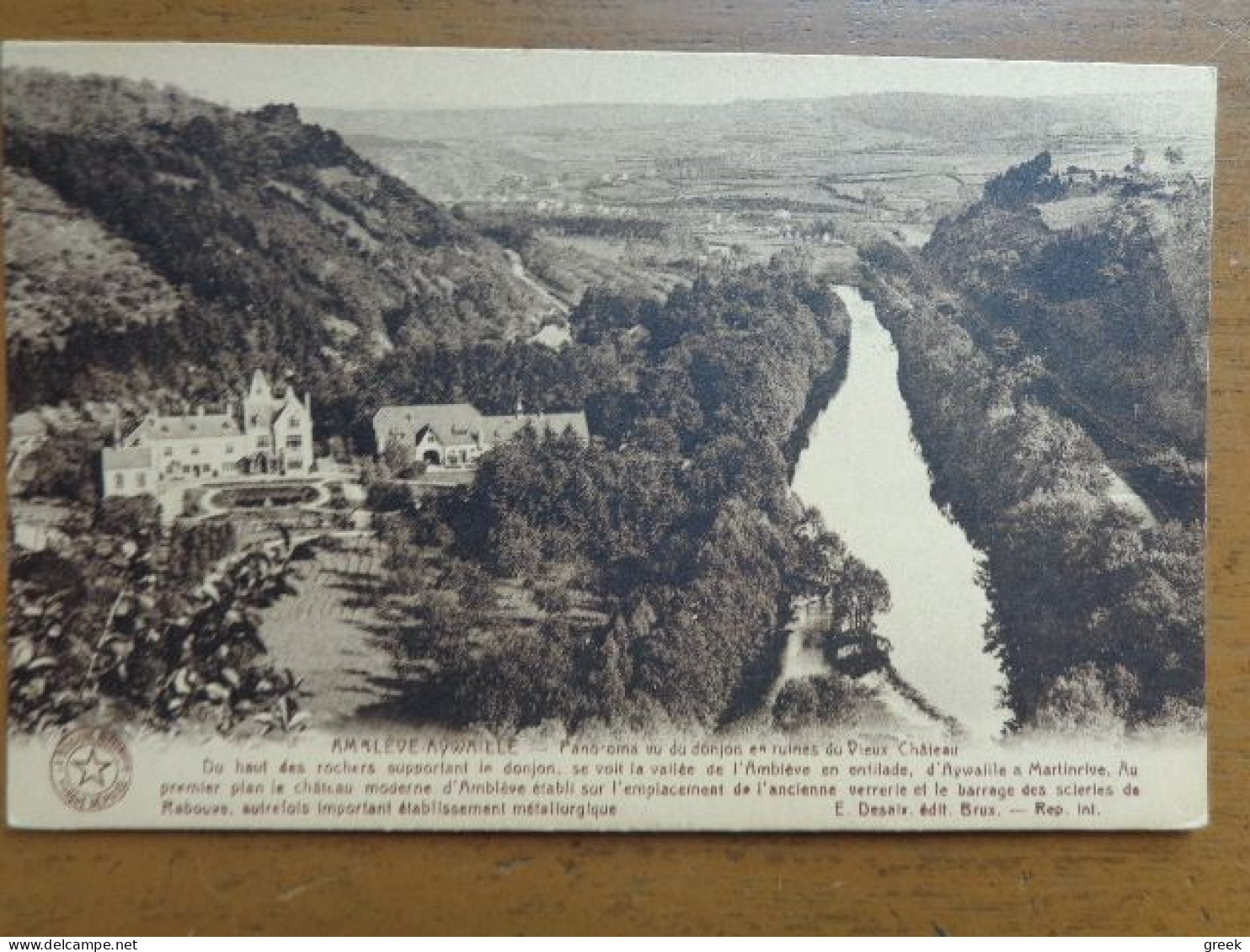 Amblève - Aywaille: Panorama Vu Du Donjon Et Ruines Du Vieux Chateau -> Onbeschreven - Aywaille