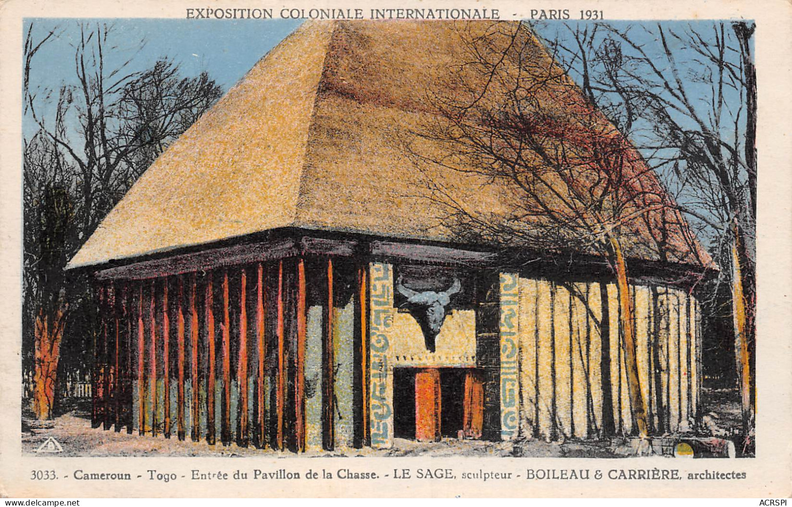CAMEROUN Togo Entrée Du Pavillon De Chasse   33 (scan Recto Verso)MF2724UND - Cameroun