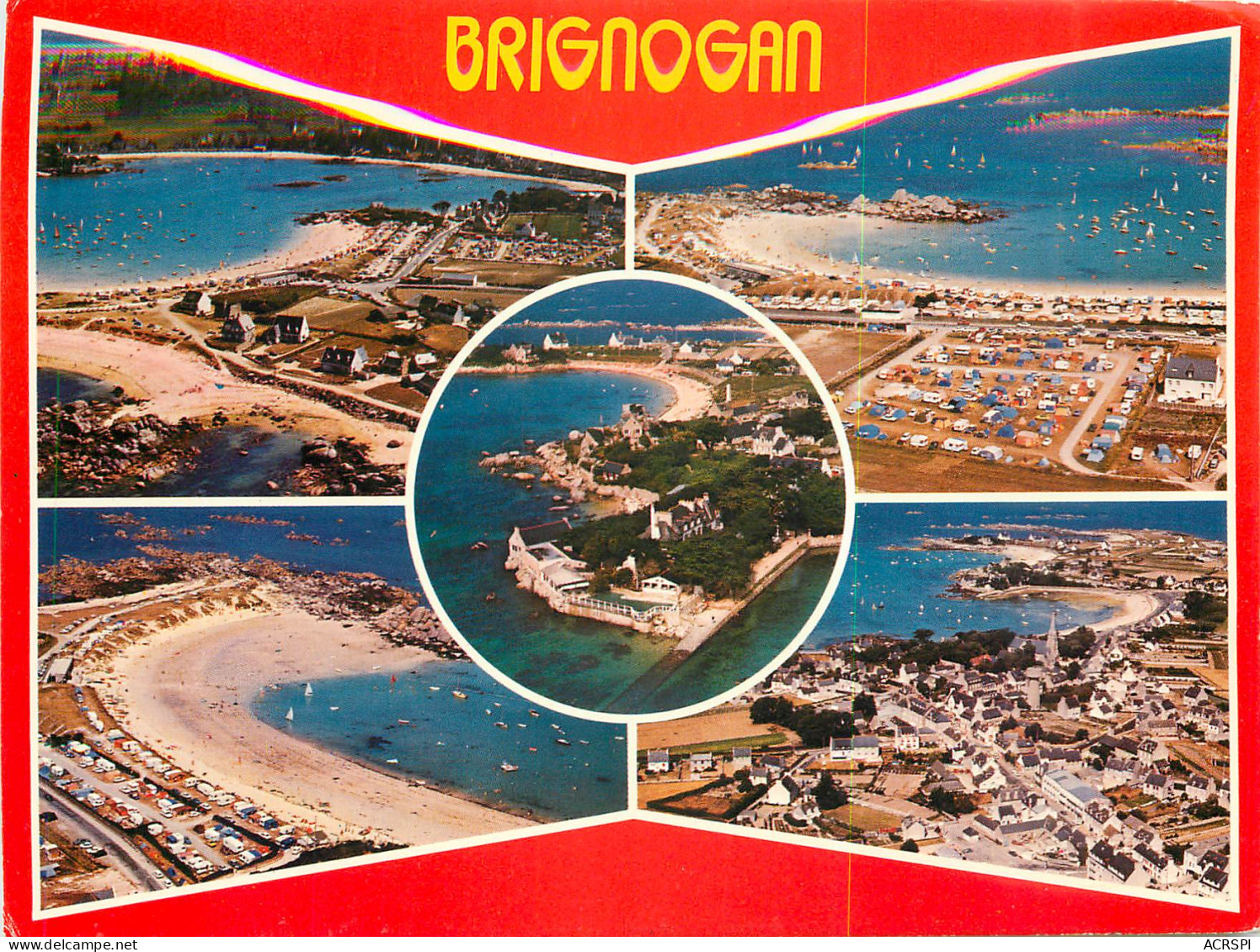 BRIGNOGAN Les Plages Le Camping 5 (scan Recto Verso)MF2725 - Brignogan-Plage