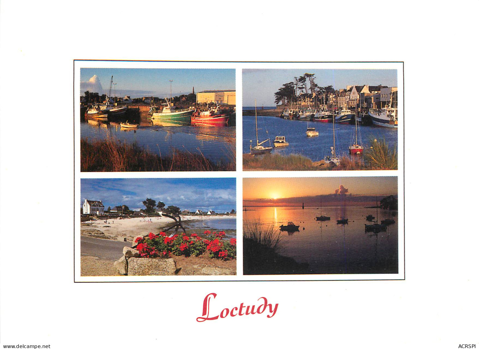 LOCTUDY Le Port Et Les Plages 10(scan Recto Verso)MF2726 - Loctudy