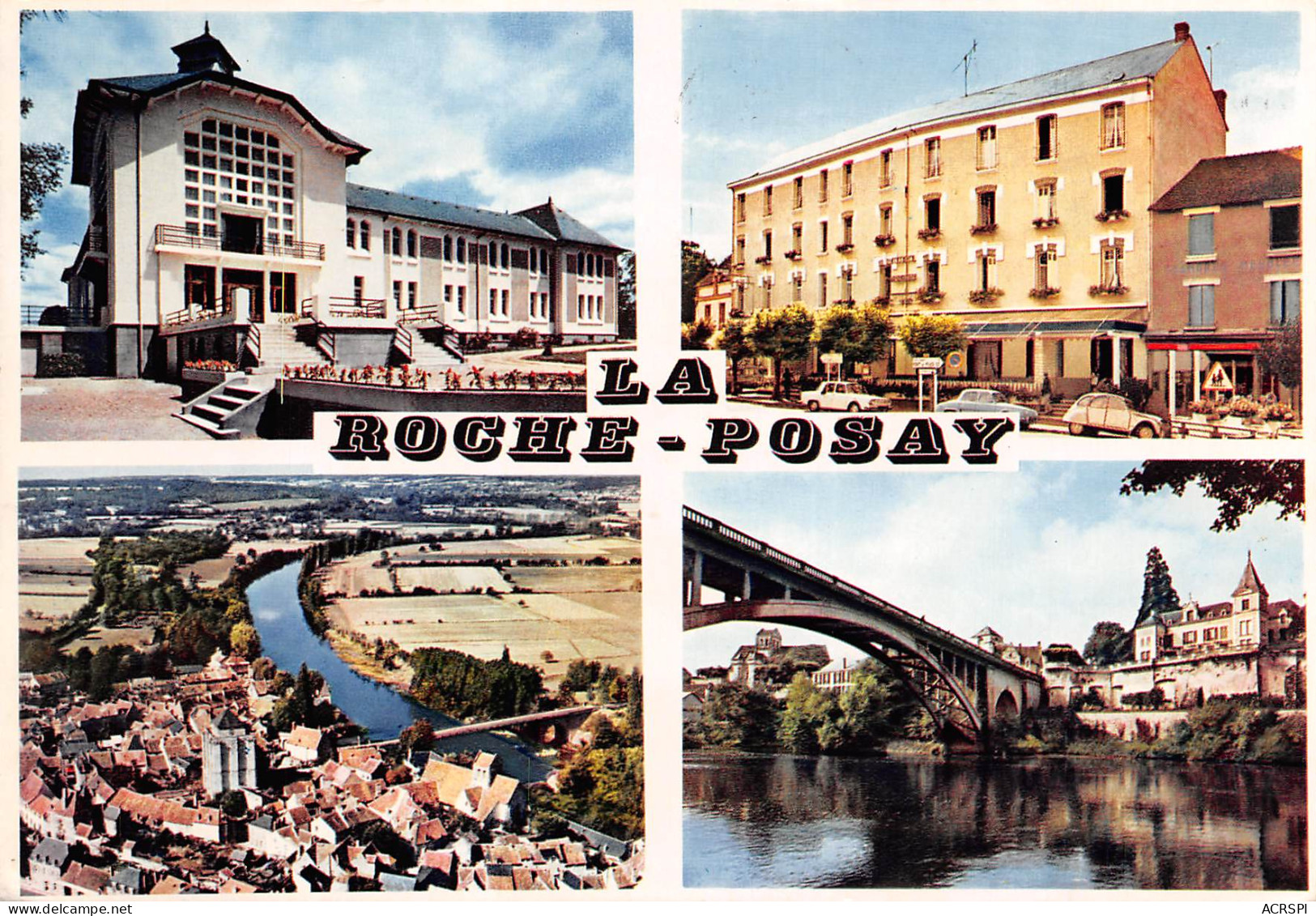 LA ROCHE POSAY  Le Grand Hotel Thermal SAINT ROCH Vue Générale Et Bords De La Creuse 9 (scan Recto Verso)MF2726BIS - La Roche Posay