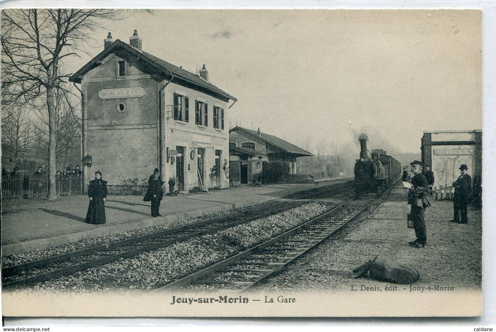 - 77-SEINE Et MARNE - JOUY-SUR-MORIN -La Gare - Gares - Avec Trains