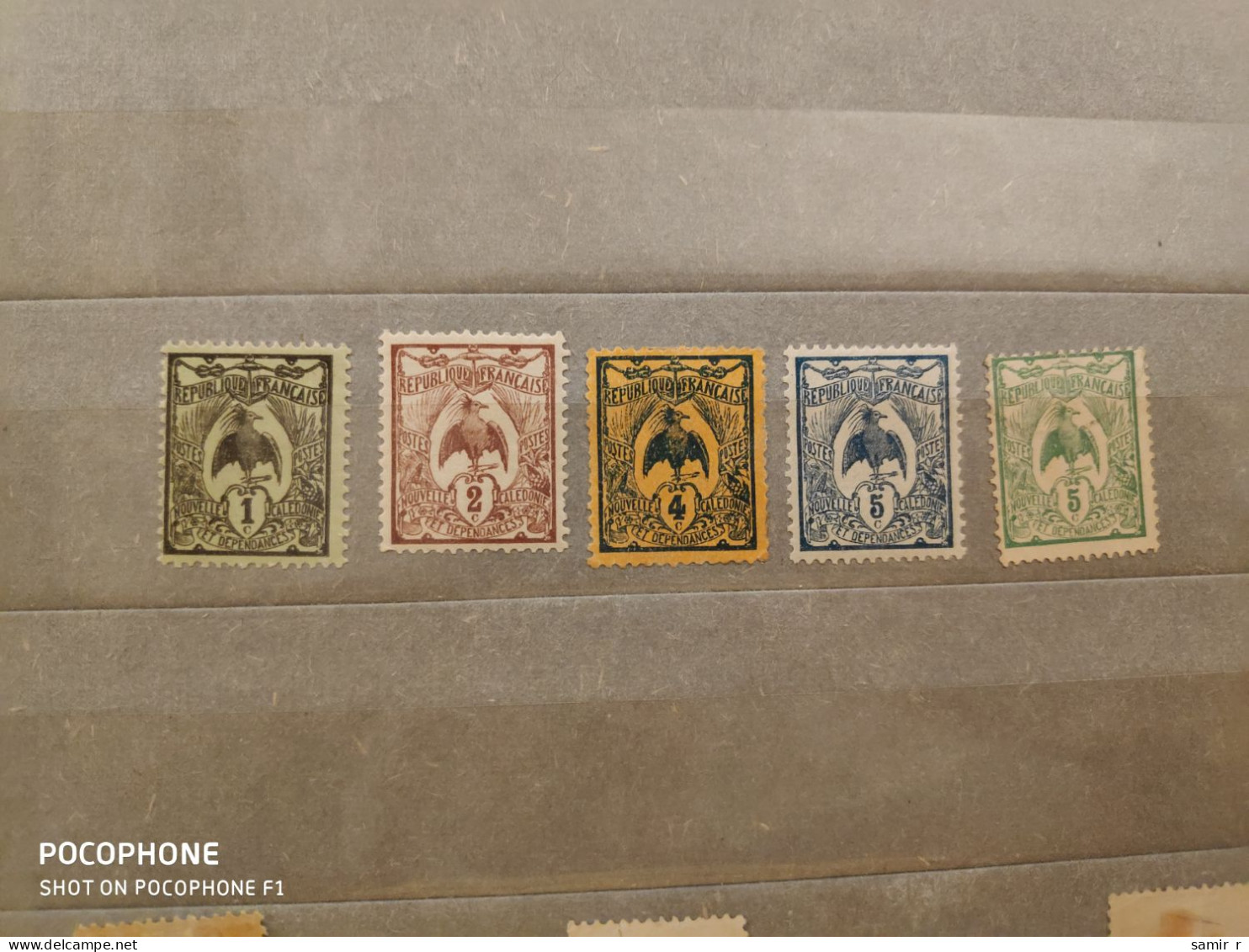 New Caledonia	Birds (F95) - Unused Stamps