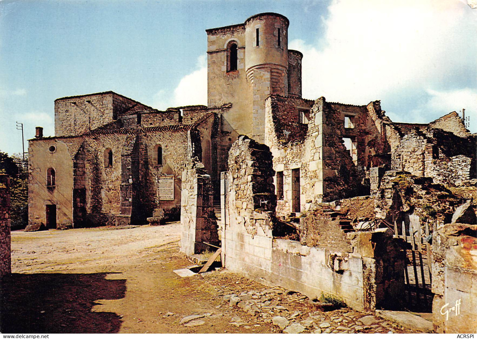 ORADOUR SUR GLANE Cité Martyre L'église  2 (scan Recto Verso)MF2728VIC - Oradour Sur Glane