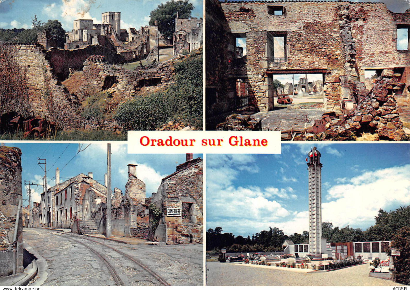 ORADOUR SUR GLANE Cité Martyre  Multivue  6 (scan Recto Verso)MF2728VIC - Oradour Sur Glane
