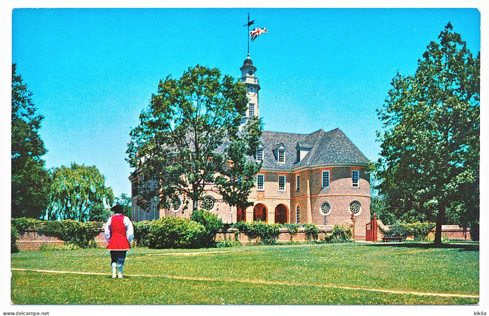 CPSM 9 X 14 Etats Unis USA (47) Virginia WILLIAMSBURG Colonial Capitol On This Spot Was Adopted In 1776 Virginia's * - Autres & Non Classés