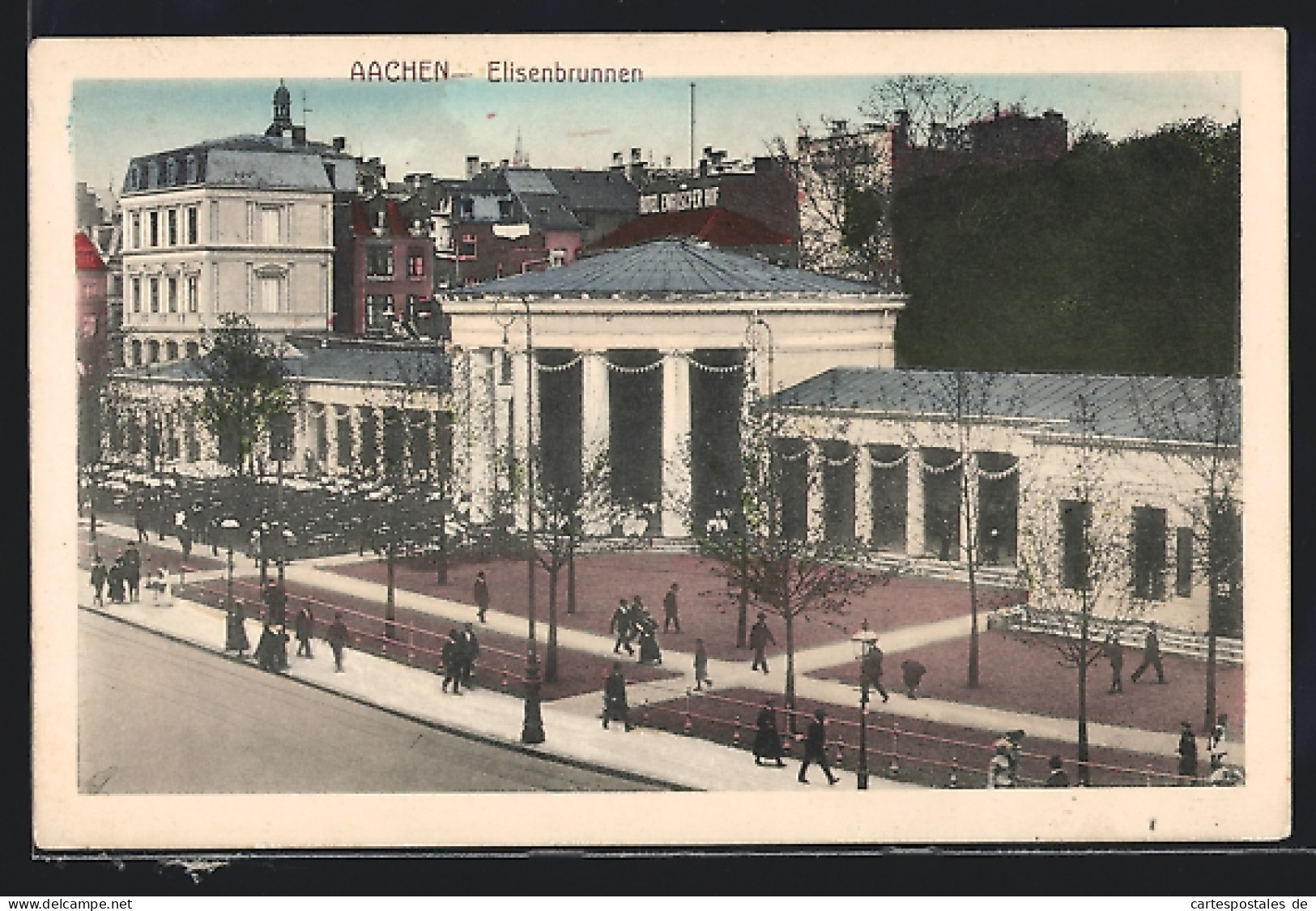 AK Aachen, Elisenbrunnen Und Hotel Englischer Hof  - Aachen