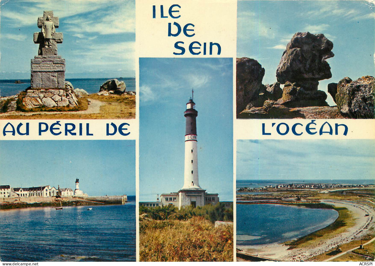 ILE DE SEIN Monument Des FFL 28(scan Recto Verso)MF2730 - Ile De Sein