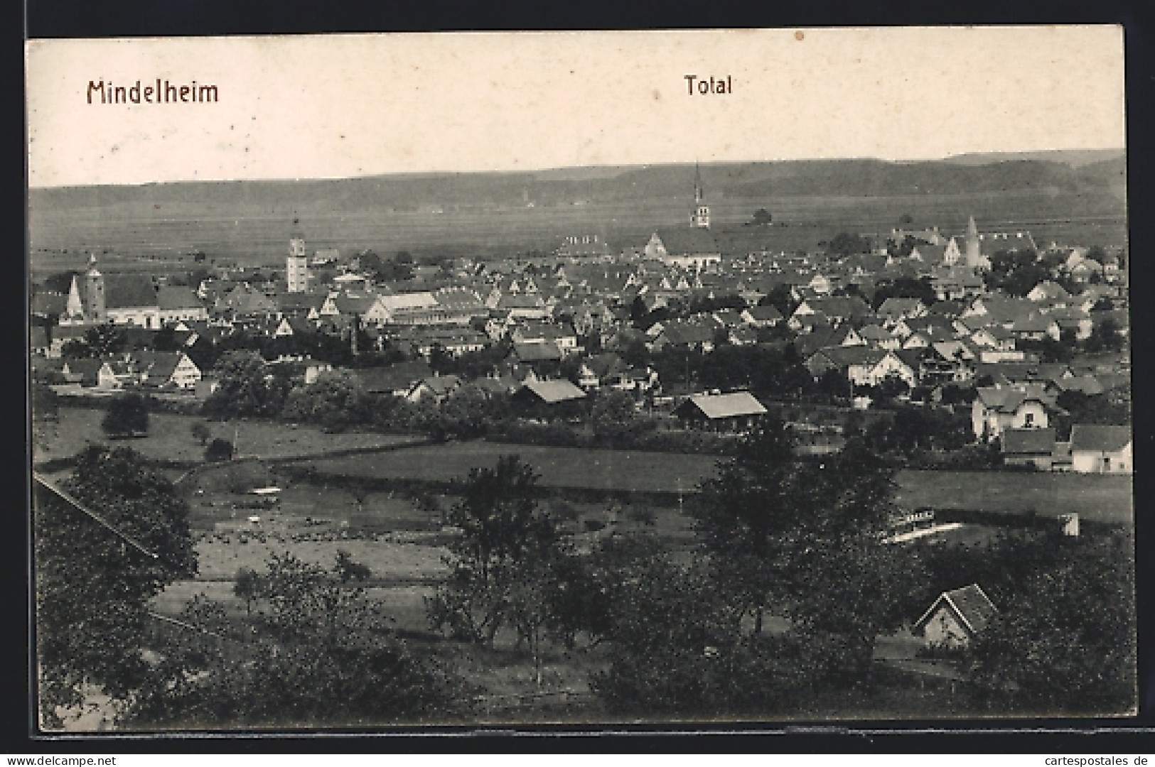 AK Mindelheim, Ortsansicht Aus Der Vogelschau  - Mindelheim