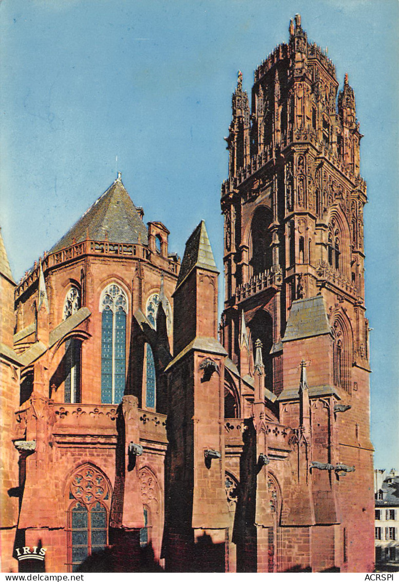 12 RODEZ  Cathédrale Notre Dame L'abside Et La Tour  27 (scan Recto Verso)MF2730TER - Rodez