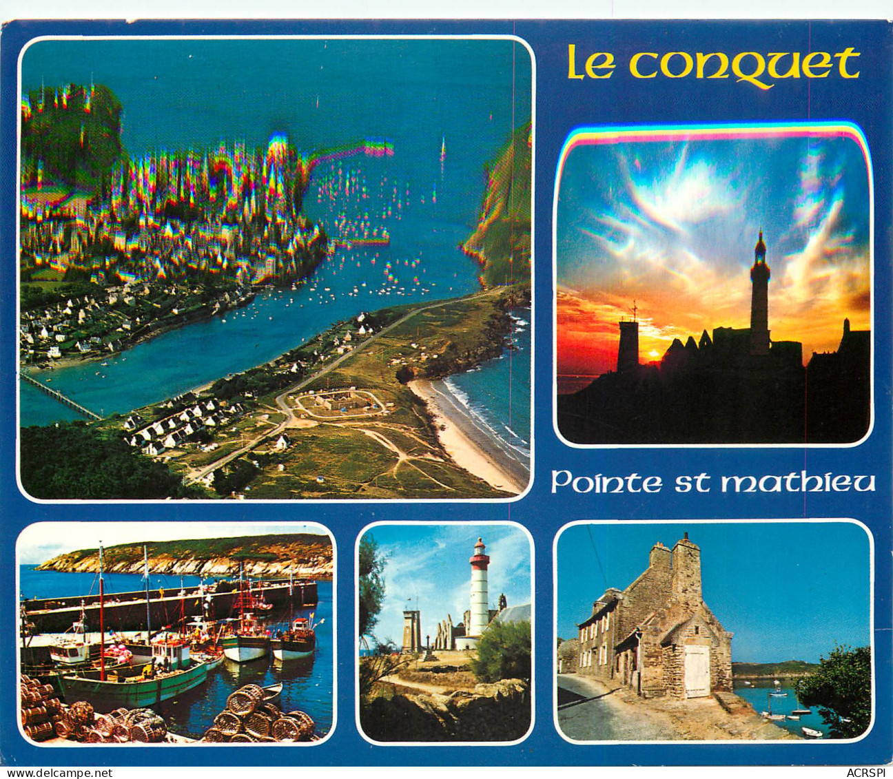 Le Conquet Le Port La Pointe St Mathieu Et La Maison Des Seigneurs 1 (scan Recto Verso)MF2731 - Le Conquet