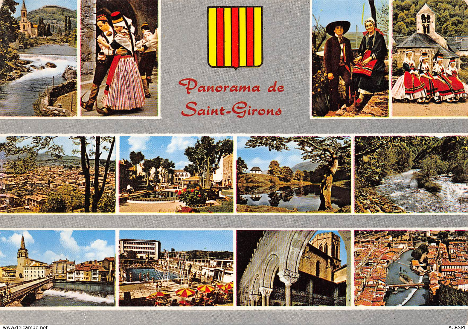 SAINT GIRONS Panorama  7 (scan Recto Verso)MF2732TER - Saint Girons