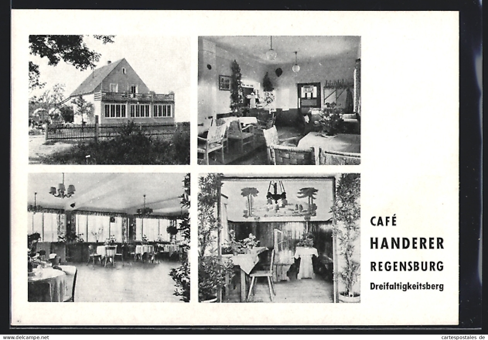 AK Regensburg, Cafe Handerer, Verschiedene Ansichten  - Regensburg
