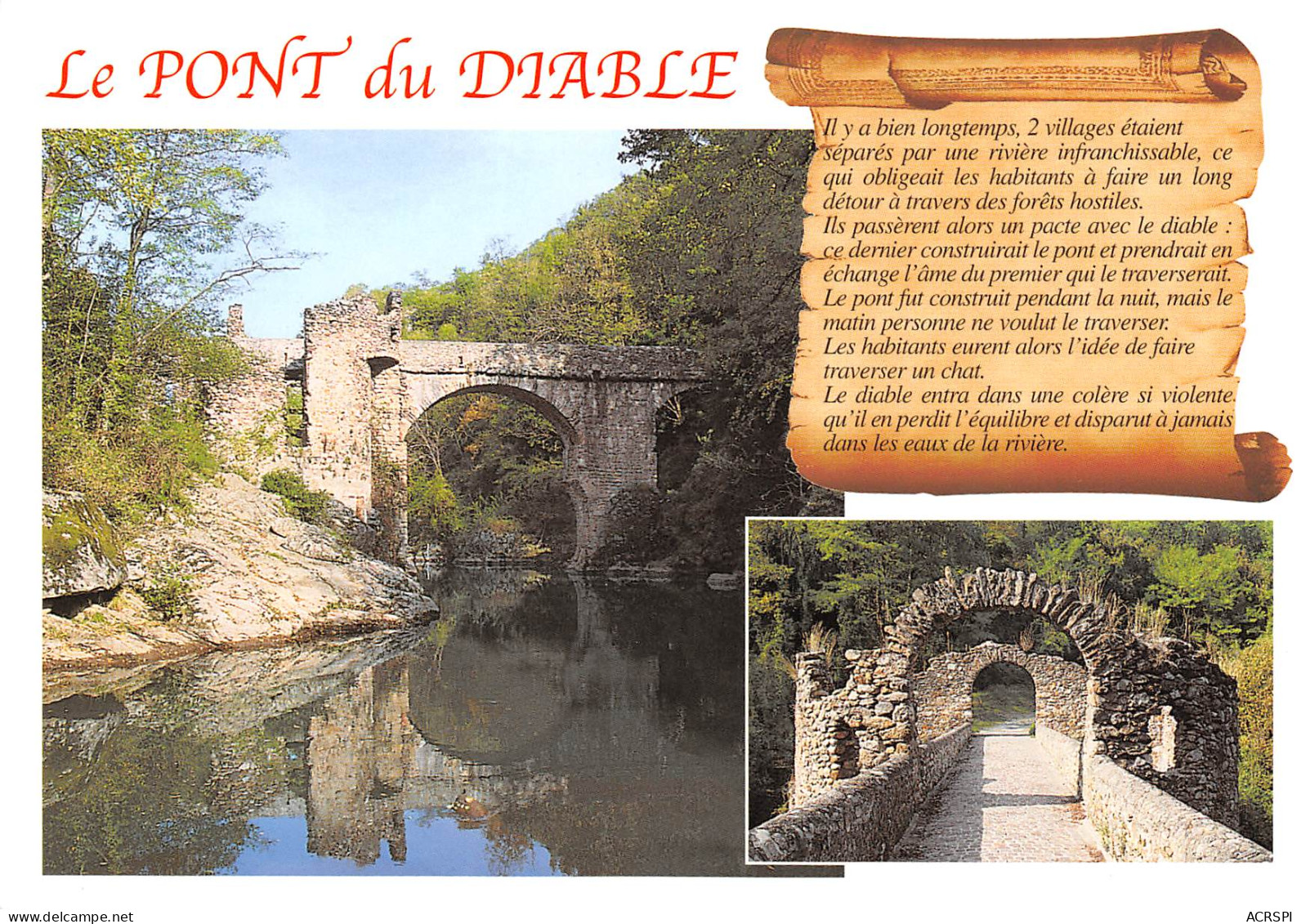 Le Pont Du Diable Entre Foix Et TARASCON SUR ARIEGE   21 (scan Recto Verso)MF2732UND - Foix