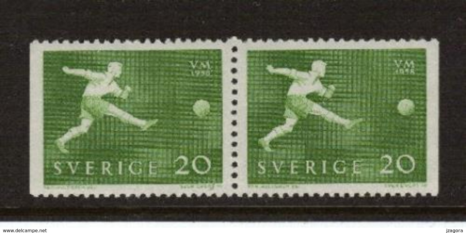 SOCCER FOOTBALL WORLD CHAMPIONSHIP - MUNDIAL 1958 - SWEDEN SCHWEDEN SUEDE MI 439 Dl\Dr MNH - 1958 – Suecia