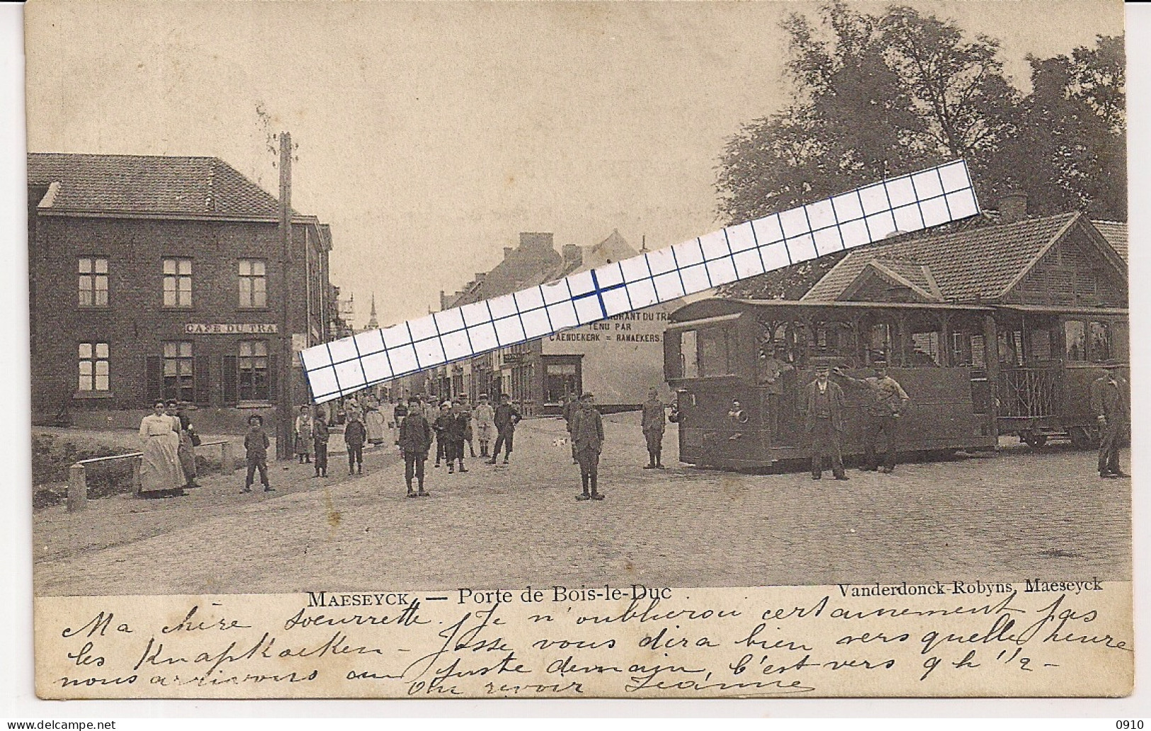 MAASEYCK-MAASEIK"PORTE DE BOIS LE DUC-TRAM A VAPEUR-STOOMTRAM" - Maaseik