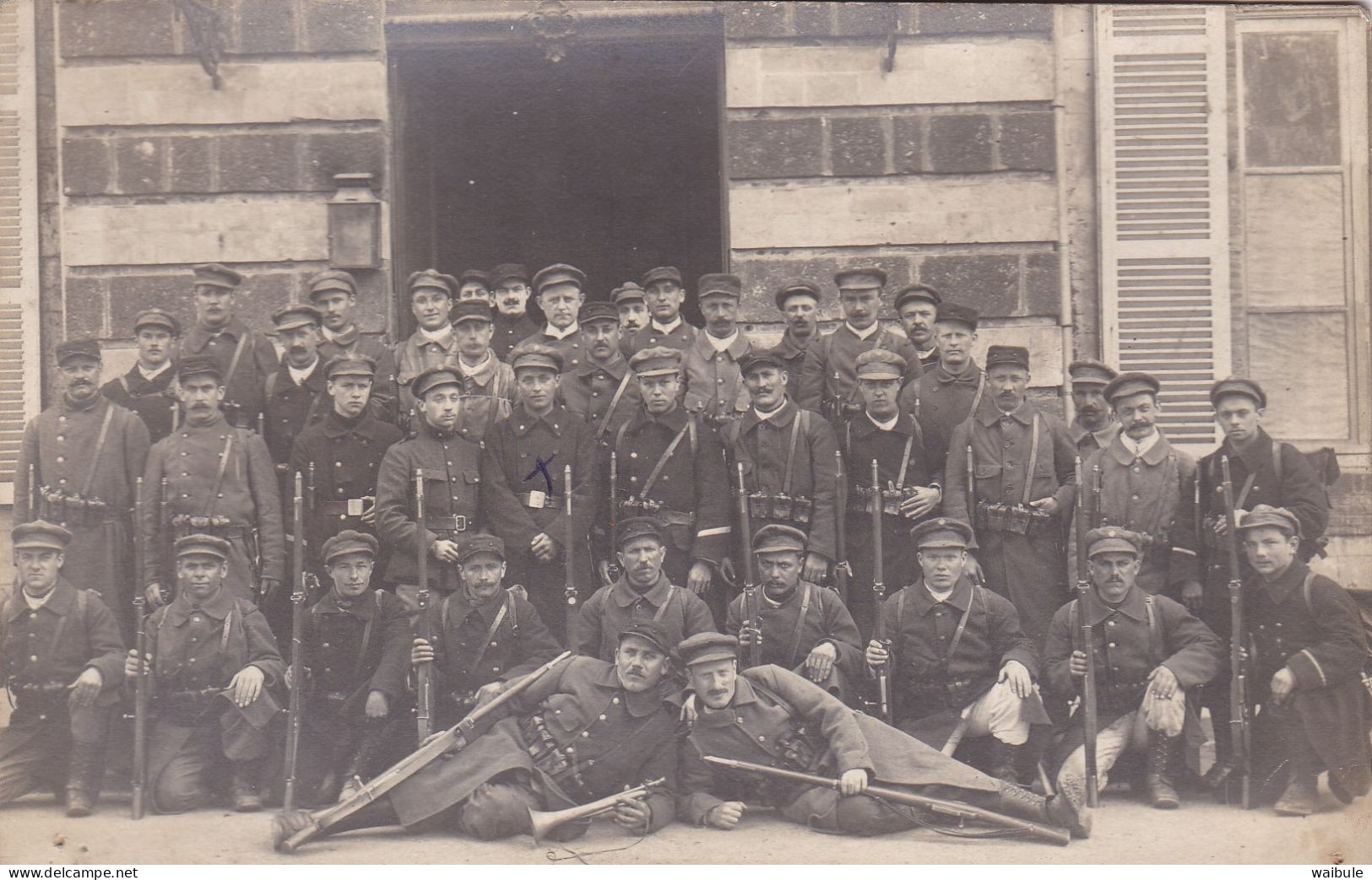 Soldat Officier Militaire Armée Belge Coutances 1917 Section Du 10è Cie 2° Pel. Dont J Pierard De Namur Photo Carte - Krieg, Militär