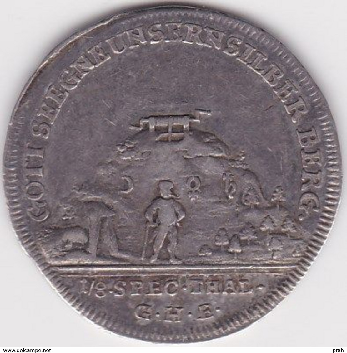 REUSS UNTERGREIZ, 1/8 Thaler 1751. - Groschen & Andere Kleinmünzen