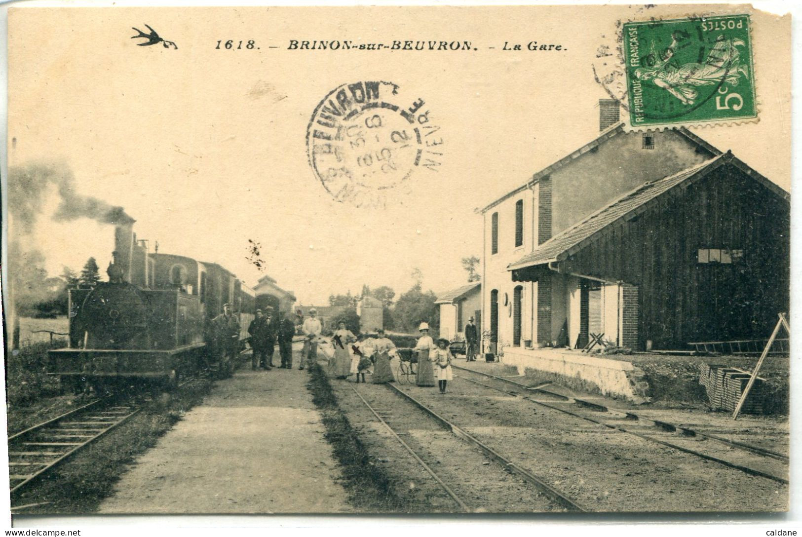 -58.  BRINON-sur- BEUVRON. -  La. Gare - Stations With Trains