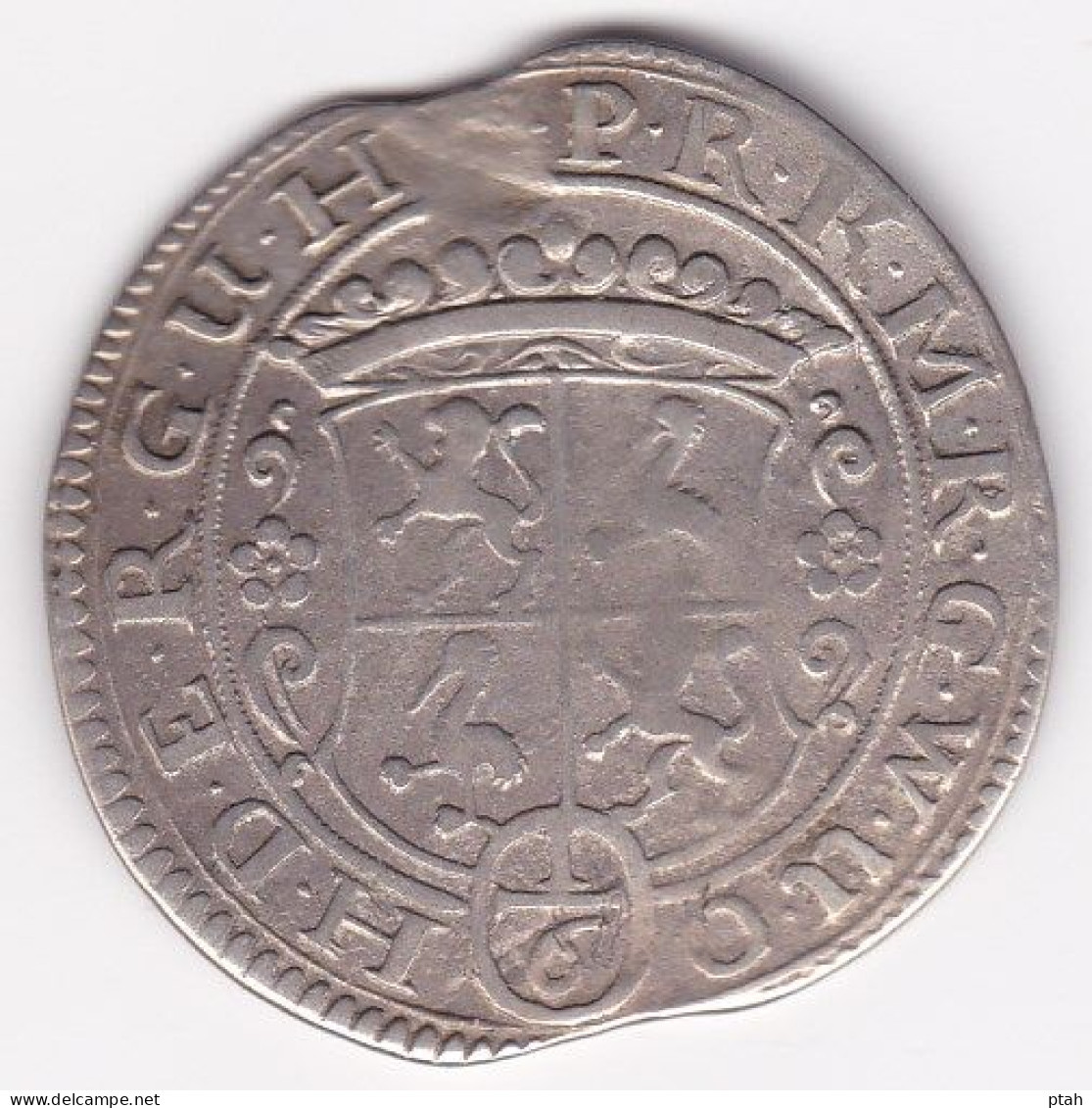 REUSS-OBERGREIZ, 1/6 Thaler 1679 - Groschen & Andere Kleinmünzen