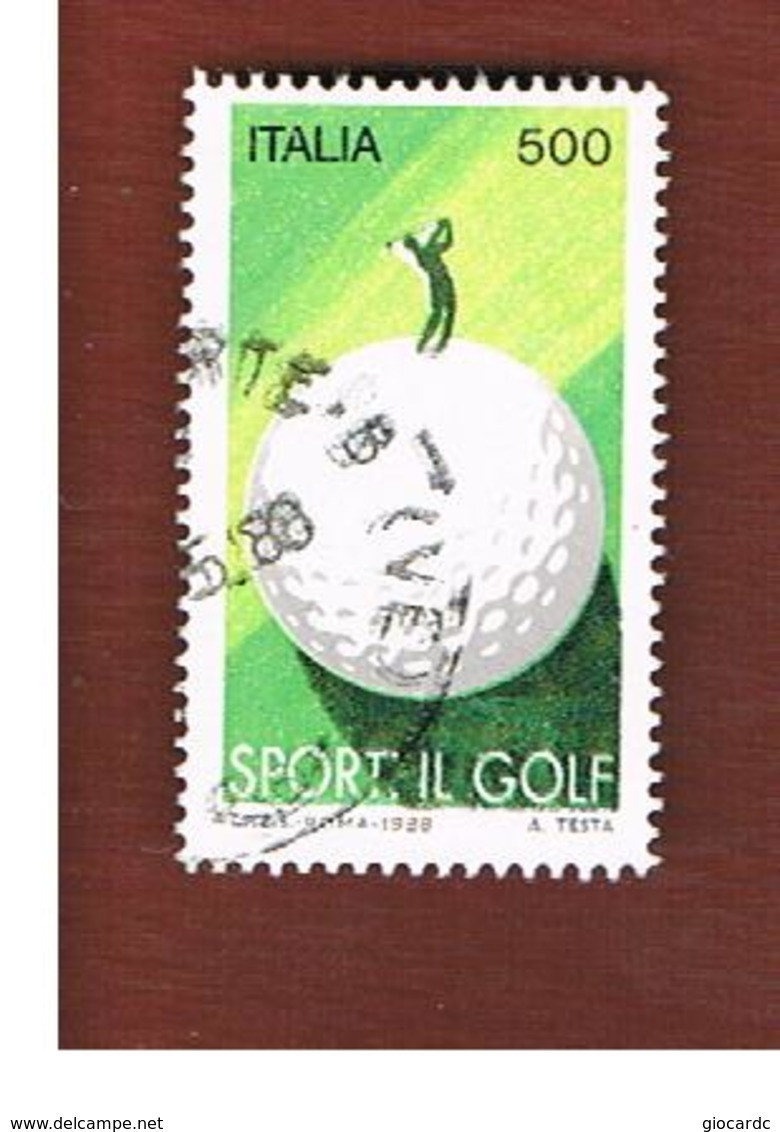 ITALIA REPUBBLICA  - SASS. 1834   -      1988     GOLF        -      USATO  -  RIF. 30767 - 1981-90: Oblitérés