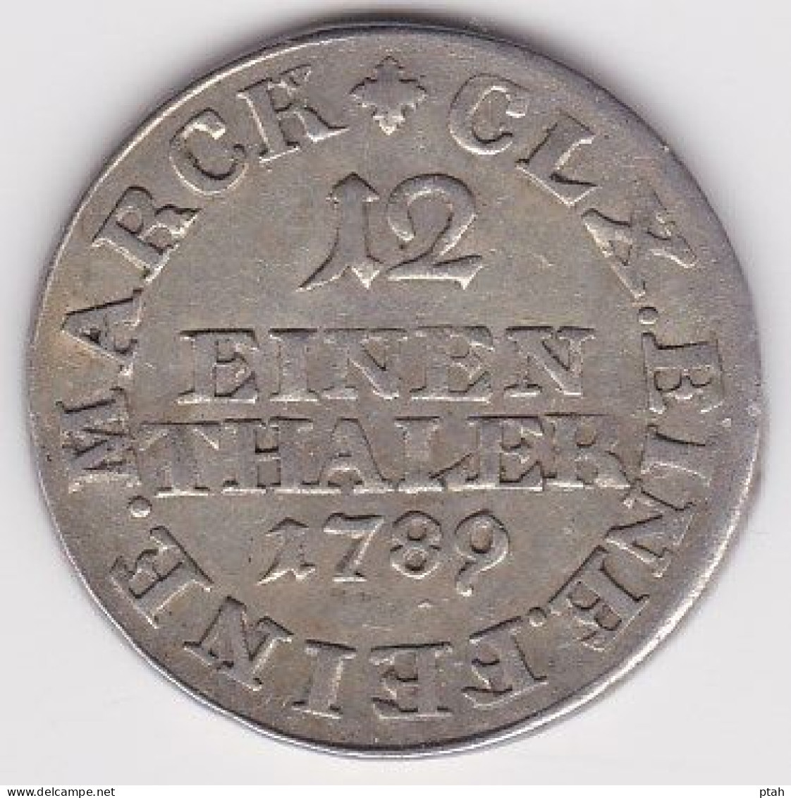 REUSS-OBERGREIZ, 1/12 Thaler 1789 - Groschen & Andere Kleinmünzen