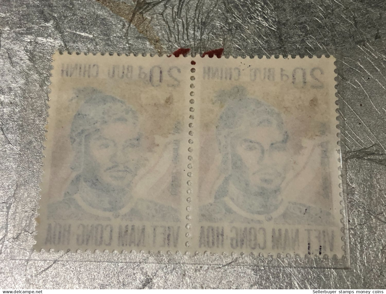 VIET NAM SOUTH STAMPS (ERROR Printed With Tip On Top  1972-20DONG )1 STAMPS Rare - Vietnam