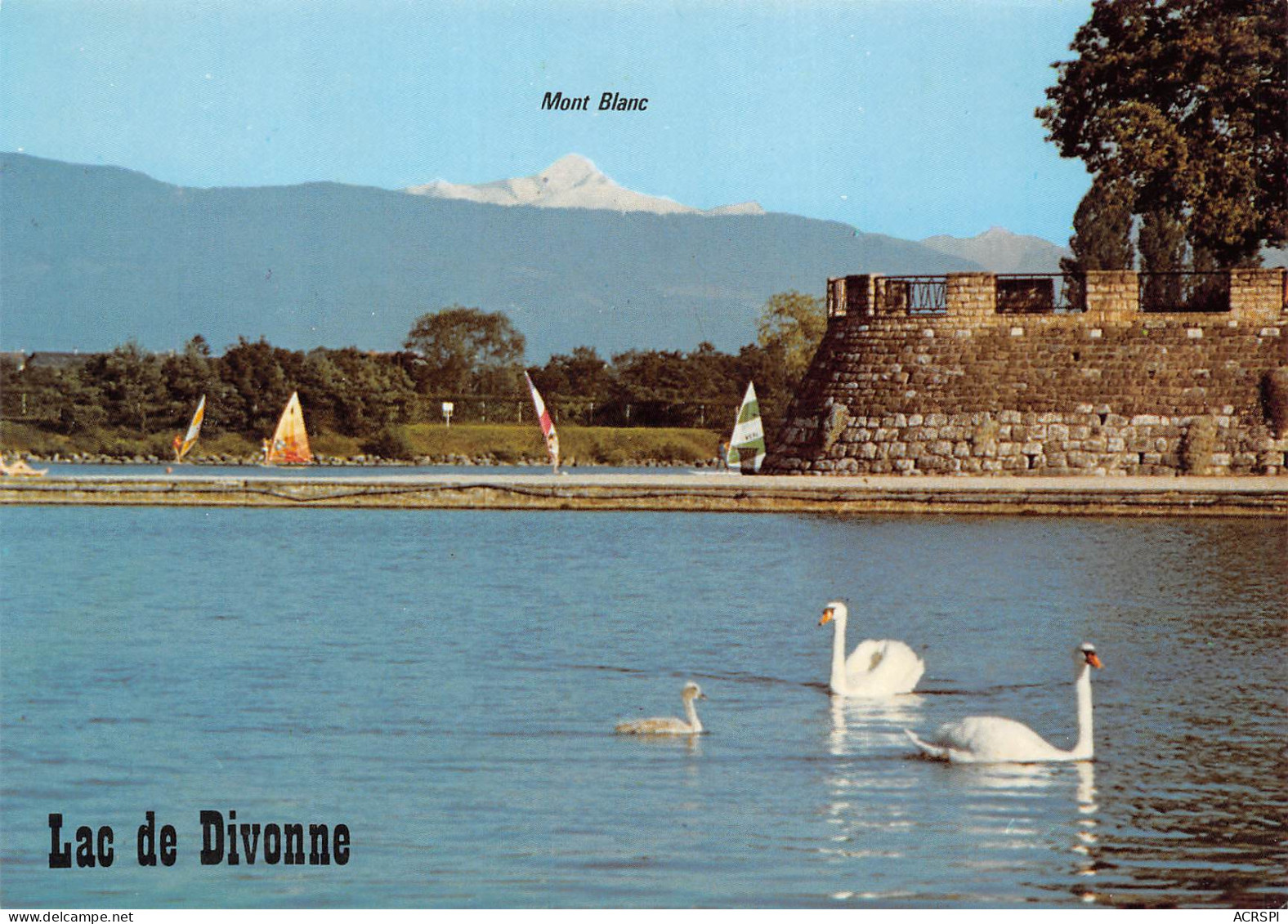 DIVONNE LES BAINS  Le Lac Et Le Mont Blanc  9 (scan Recto Verso)MF2740TER - Divonne Les Bains