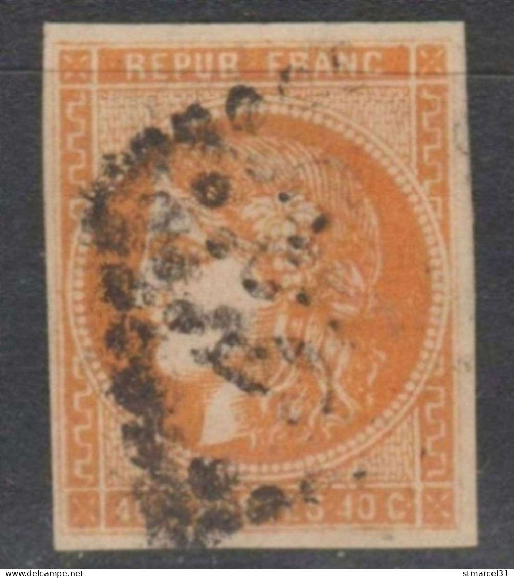NUANCE GARANTIE JAUNE ORANGE Caractéristique Signé Scheller N°48h TBE Cote 275€ - 1870 Bordeaux Printing