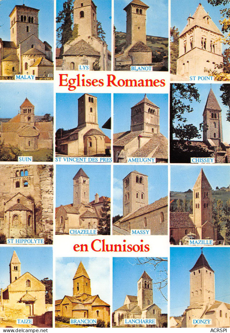 CLUNY  églises Romanes En Clunisois  21 (scan Recto Verso)MF2740VIC - Cluny