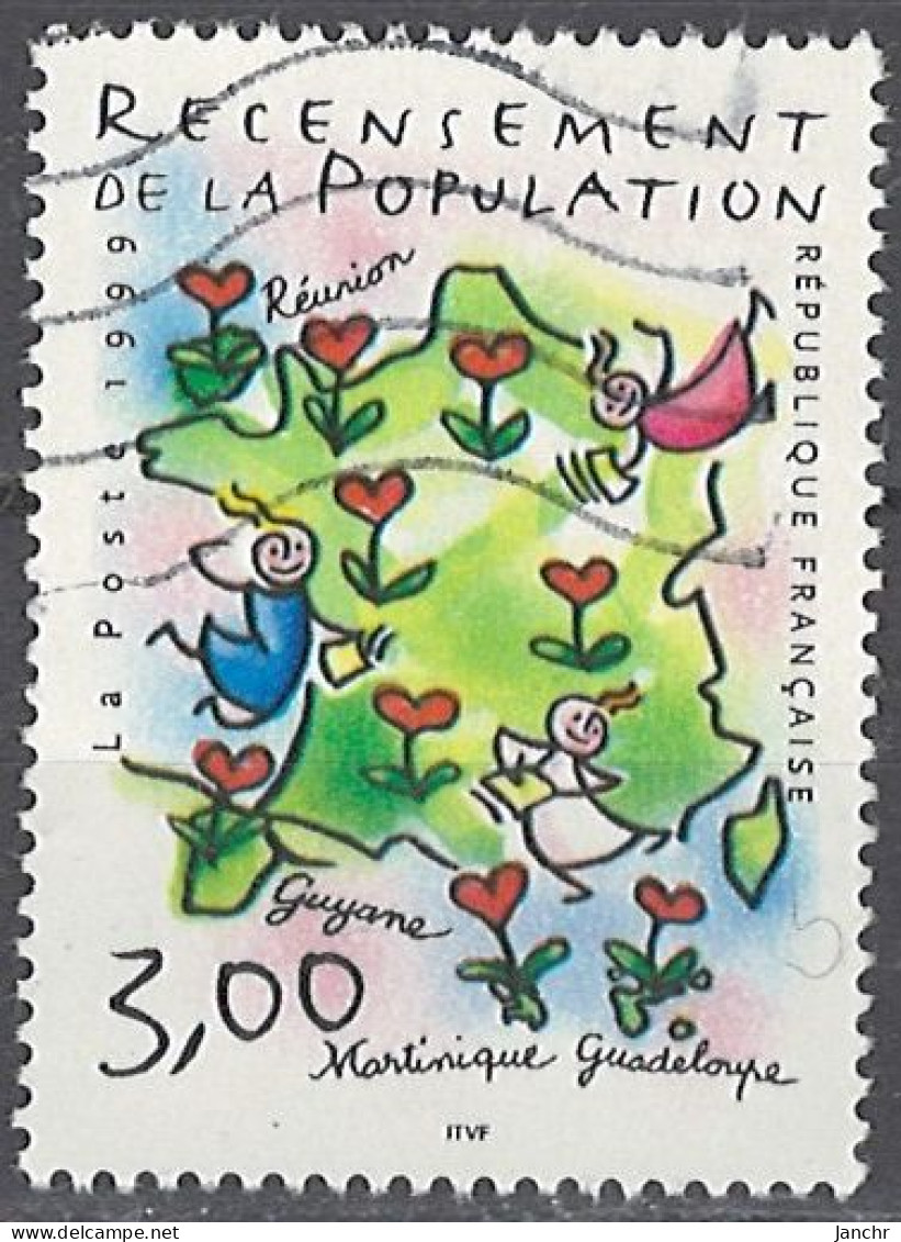 France Frankreich 1999. Mi.Nr. 3365, Used O - Oblitérés