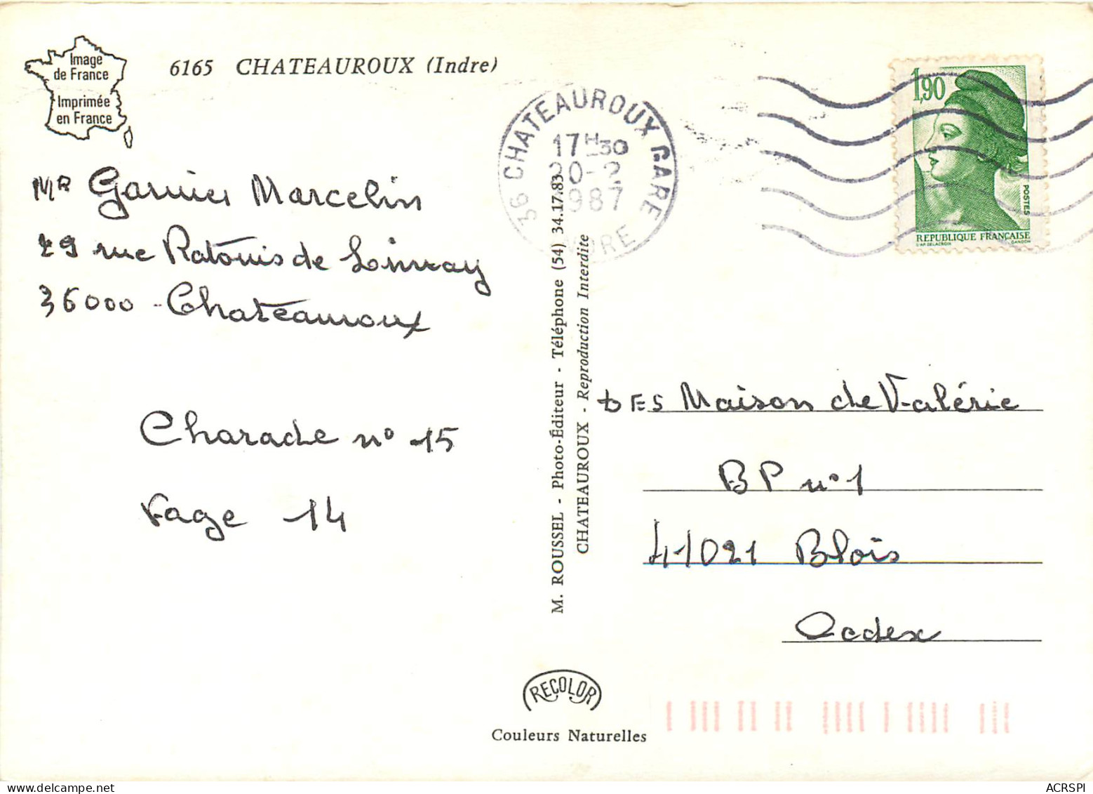 CHATEAUROUX 7(scan Recto Verso)MF2742 - Chateauroux