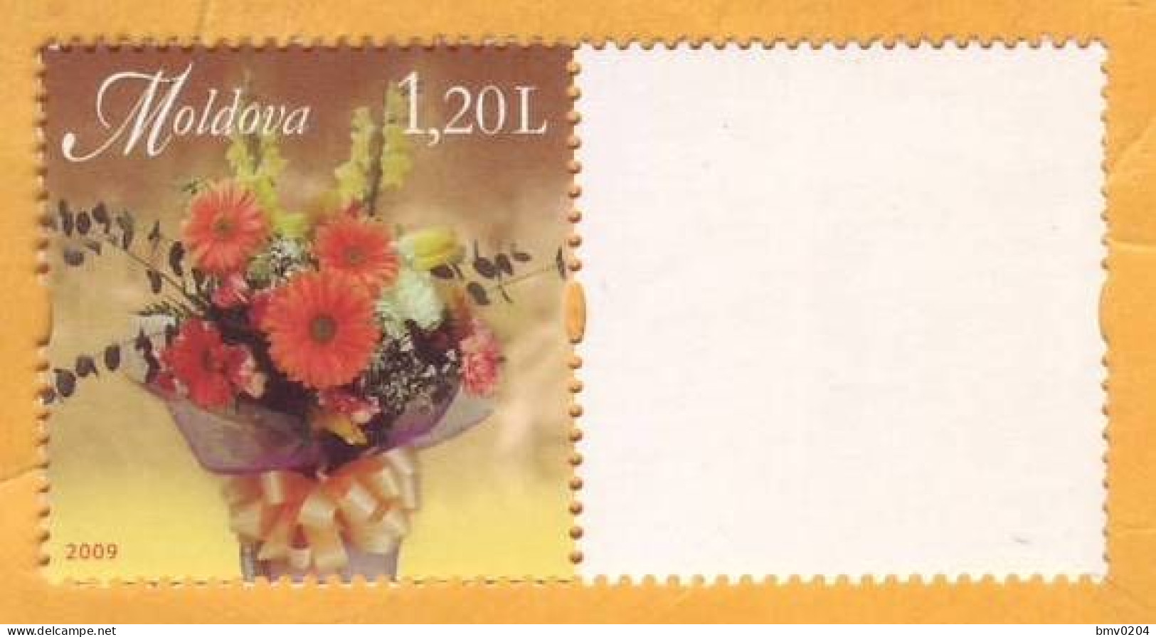 2009 2013 Moldova Personalized Postage Stamps, Issue 1.  SAMPLES. Wildflowers  1v  Mint - Moldawien (Moldau)