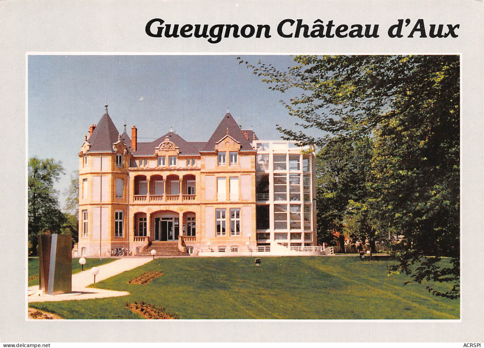 71  GUEUGNON Le Chateau D' AUX  17 (scan Recto Verso)MF2742UND - Gueugnon