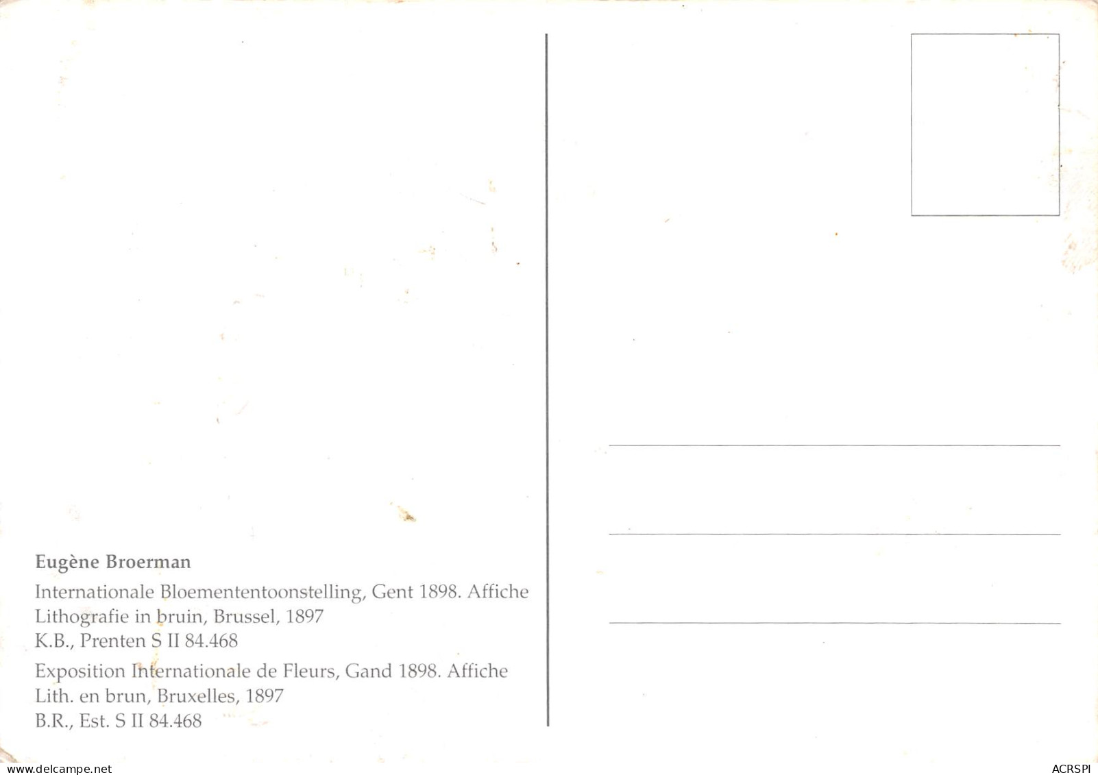 Tableau  Eugène Broerman  34 (scan Recto Verso)MF2742UND - Pittura & Quadri