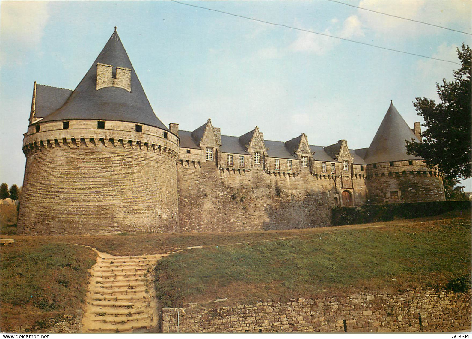 PONTIVY La Facade Principale Du Chateau Bati Par Jean II 18(scan Recto Verso)MF2743 - Pontivy