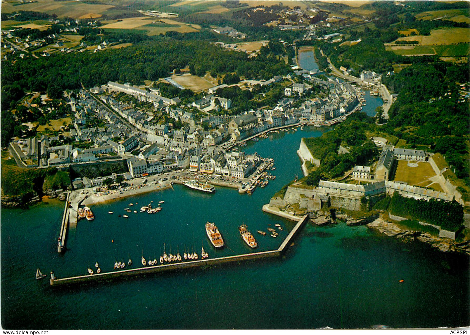 BELLE ILE EN MER Le Palais Et Vue Generale 23(scan Recto Verso)MF2744 - Belle Ile En Mer