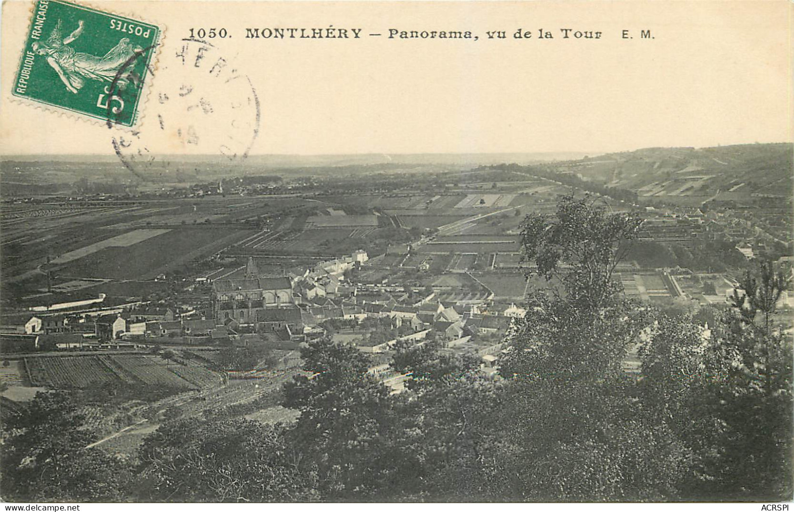 MONTLHERY Panorama Vu De La Tour 6(scan Recto Verso)MF2746 - Montlhery