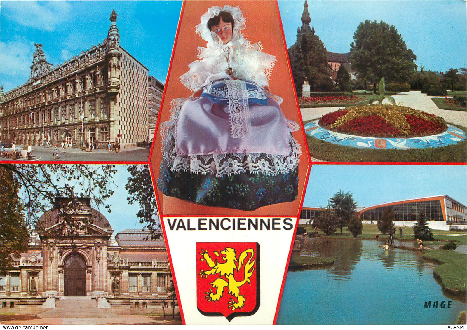 VALENCIENNES Hotel De Ville Eglise St Michel 19 (scan Recto Verso) MF2747 - Valenciennes