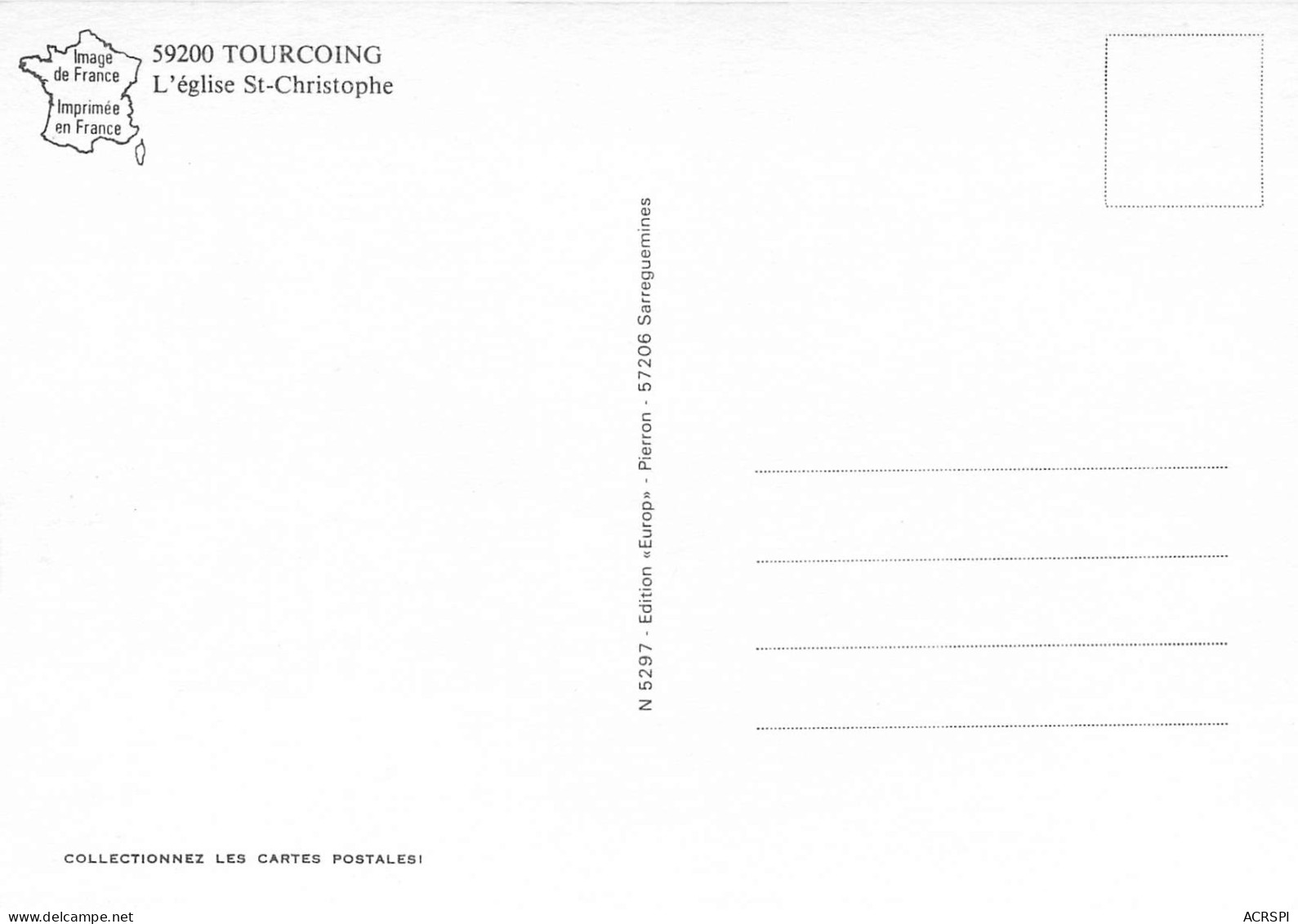 TOURCOING L Eglise St Christophe 23(scan Recto Verso) MF2747 - Tourcoing