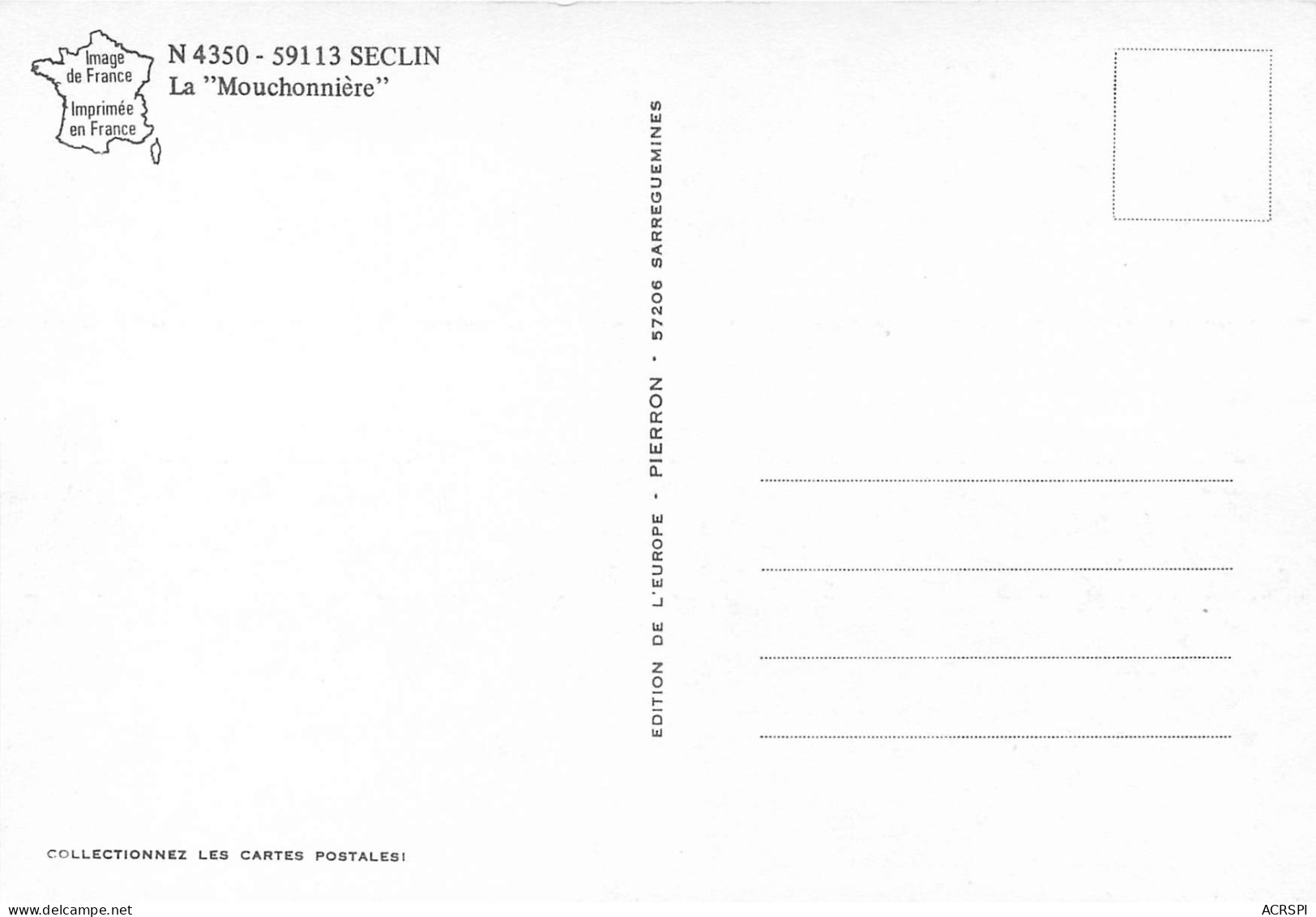 SECLIN La Mouchonniere 28(scan Recto Verso) MF2747 - Seclin