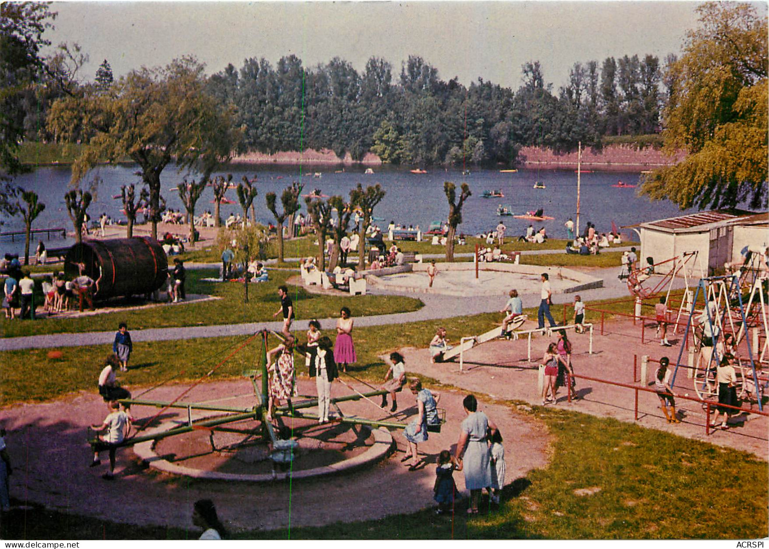 LE QUESNNOY Les Jeux L Etang Du Pont Rouge 16(scan Recto Verso)MF2748 - Le Quesnoy