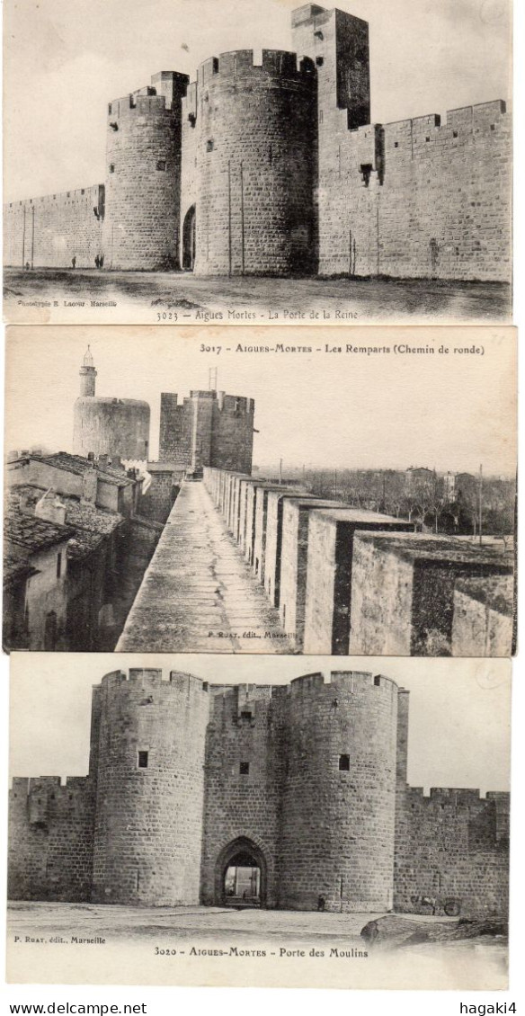 Lot De 5 CPA 30 : AIGUES-MORTES - Ed. LACOUR à MARSEILLE - - Aigues-Mortes