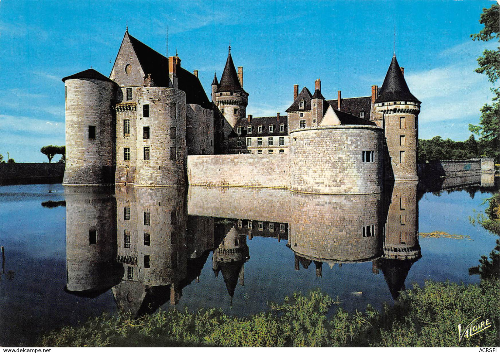 SULLY SUR LOIRE Le Chateau Forteresse Féodale Et Son Reflet Dans La SANGE  27 (scan Recto Verso)MF2748BIS - Sully Sur Loire