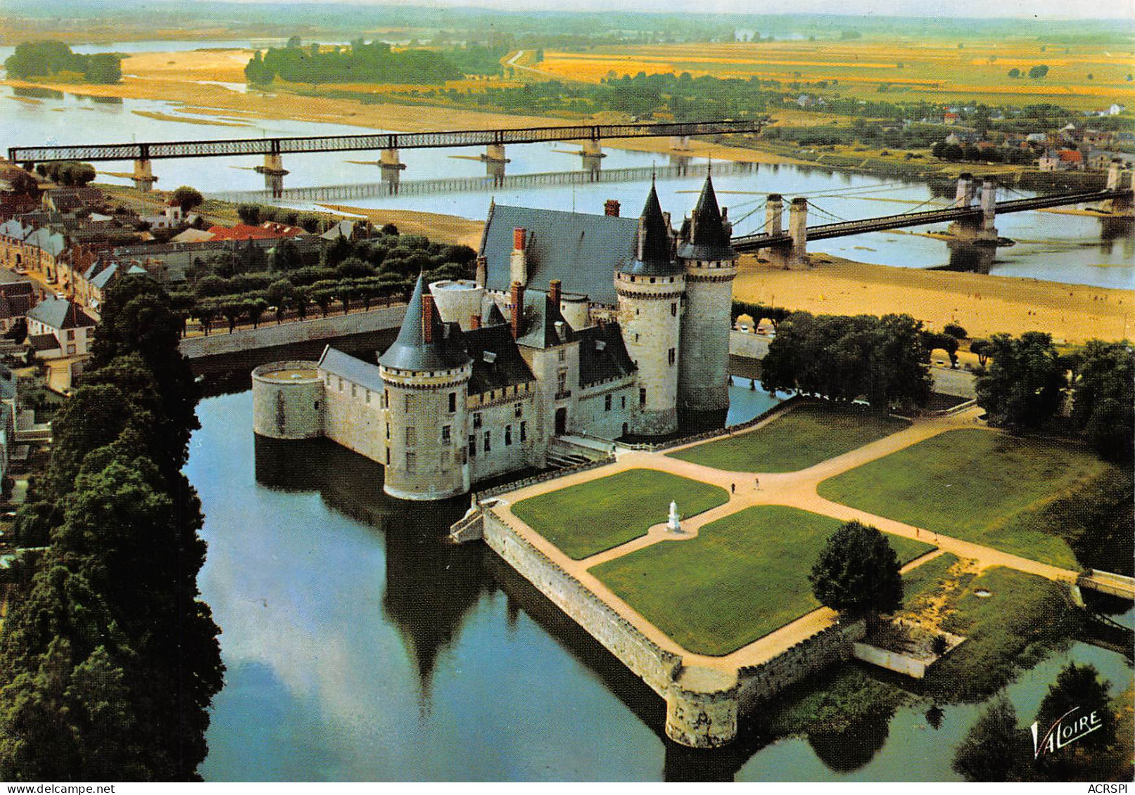 SULLY SUR LOIRE Le Chateau Forteresse Féodale Vue Aérienne De La SANGE  28 (scan Recto Verso)MF2748BIS - Sully Sur Loire