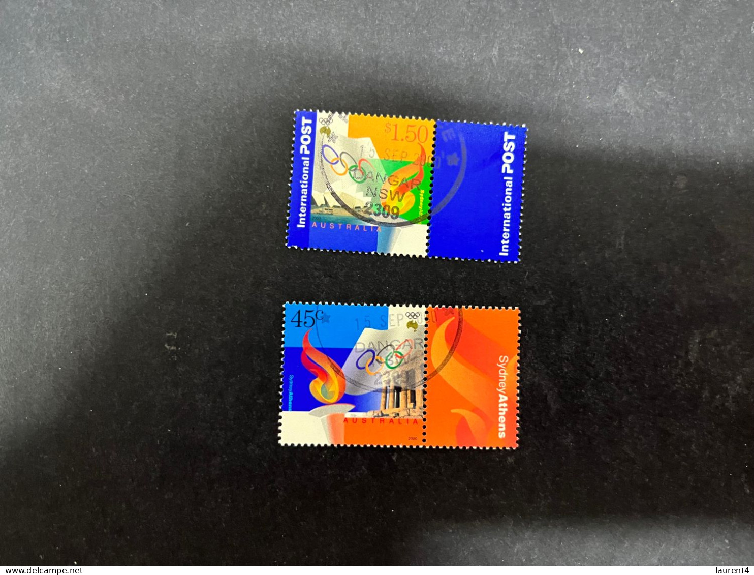 2-5-2024 (stamp) Austrlaia - 2 Olympics CTO Used Stamps (Athens Olympics (with TAB) - Usati