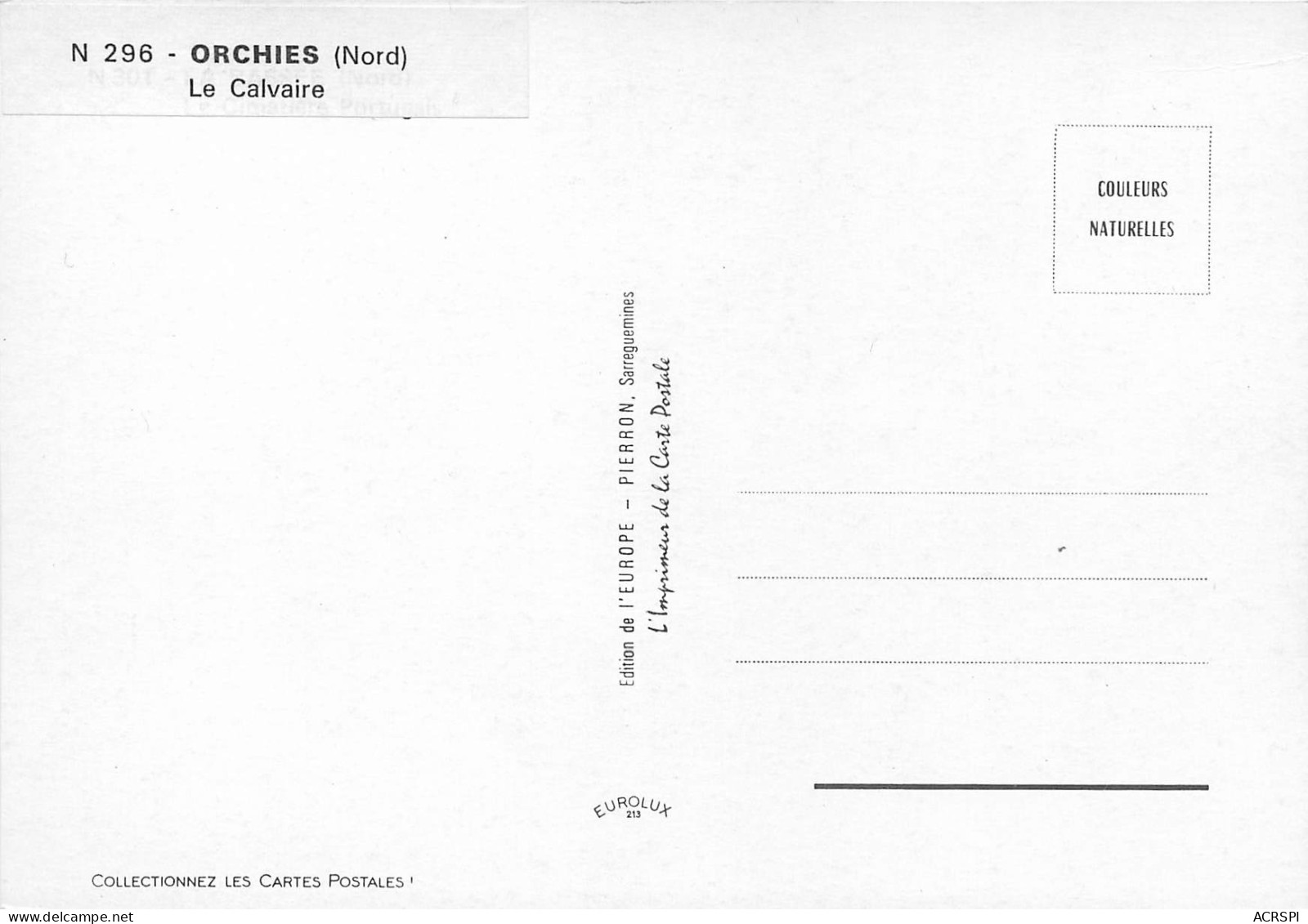 ORCHIES Le Calvaire 1 (scan Recto Verso)MF2749 - Orchies