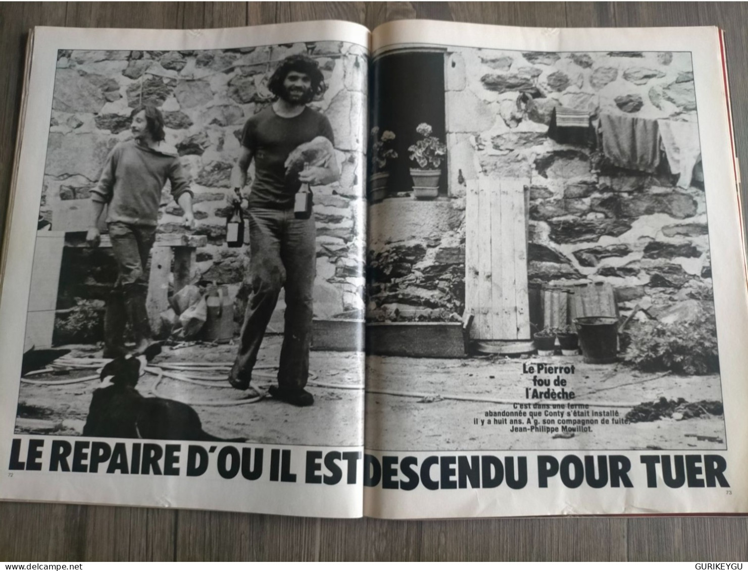 PARIS MATCH n° 1478 John Wayne Jacques Brel 23/09/1977 CONTY le fou de l'Ardèche pierrot le fou