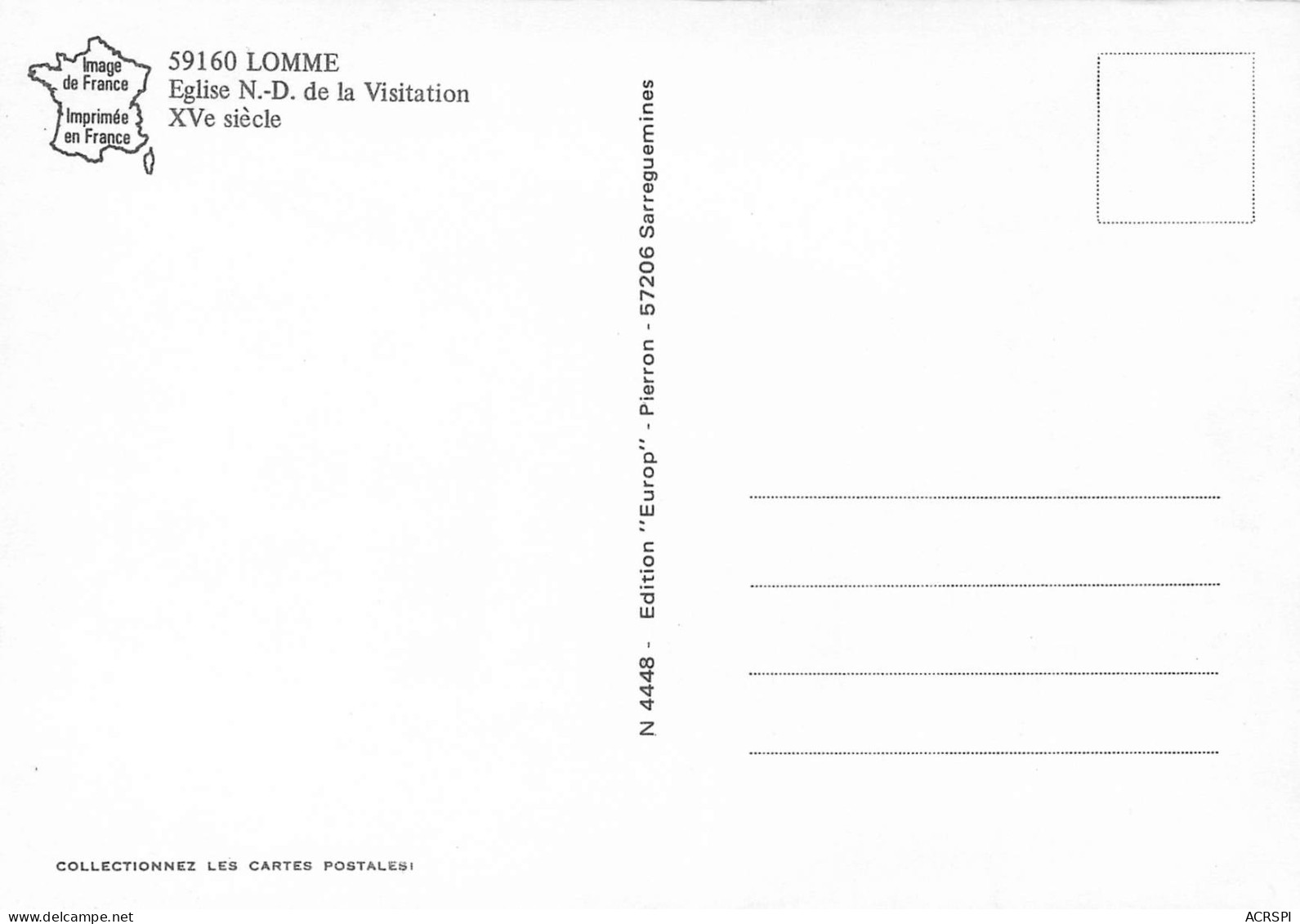 LOMME Eglise ND De La Visitation 23(scan Recto Verso)MF2749 - Lomme