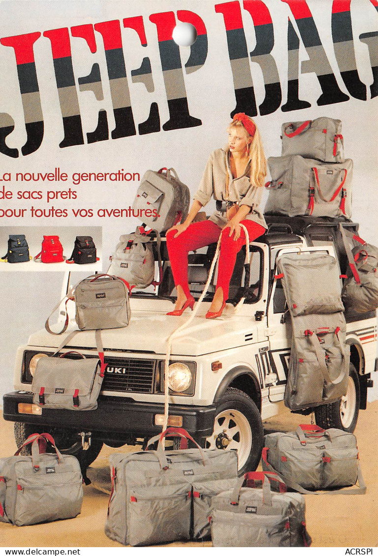 PUBLICITE PUB JEEP BAG Par TORAMA  36 (scan Recto Verso)MF2750BIS - Advertising